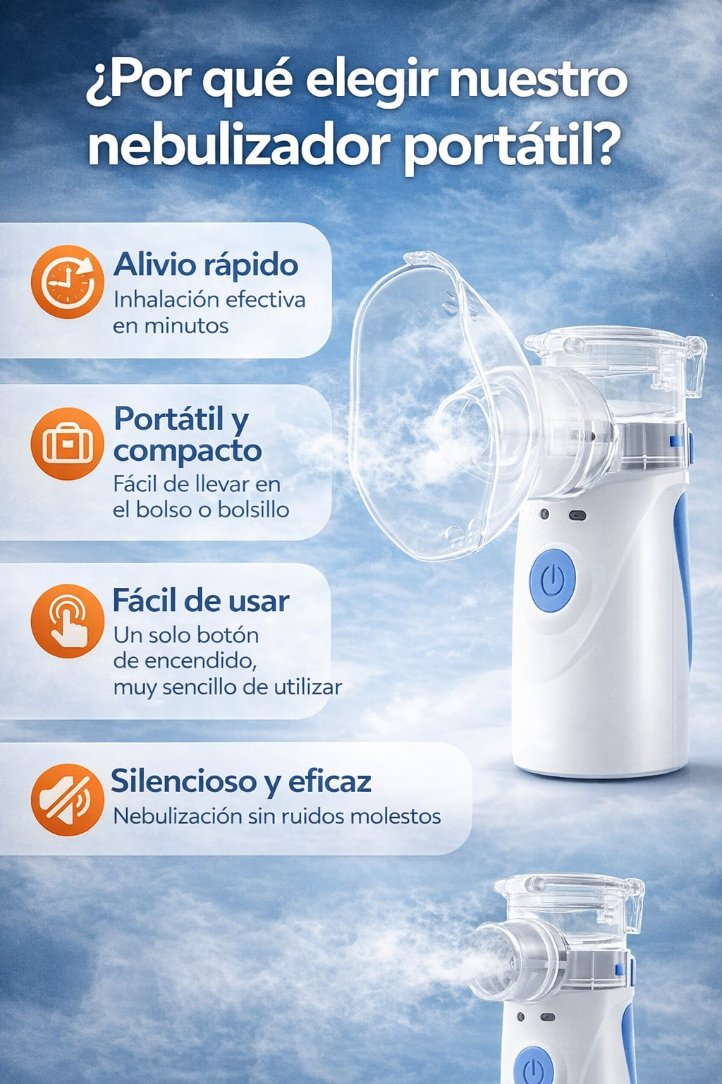 🔥 Promoción Especial: Nebulizadores por Precio Exclusivo HOY – Respiración Fácil para todos en Cualquier Momento