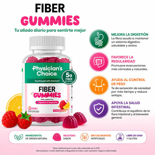GOMAS FIBER GUMMIES 🚀🍓 Dile adiós a la pesadez después de comer 💥😌