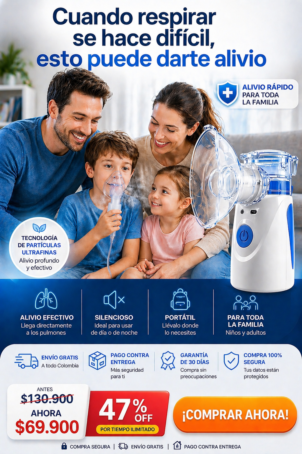 🔥 Promoción Especial:  Nebulizadores por Precio Exclusivo HOY – Respiración Fácil para todos en  Cualquier Momento