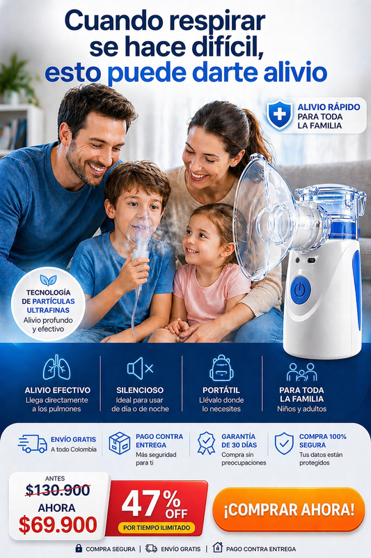 🔥 Promoción Especial:  Nebulizadores por Precio Exclusivo HOY – Respiración Fácil para todos en  Cualquier Momento